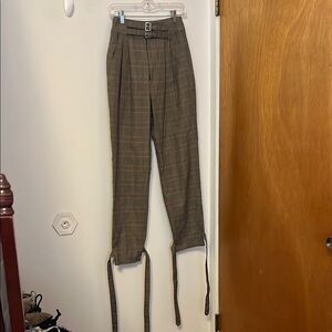 Forever 21 Brown Dress Pants with Unique Closures